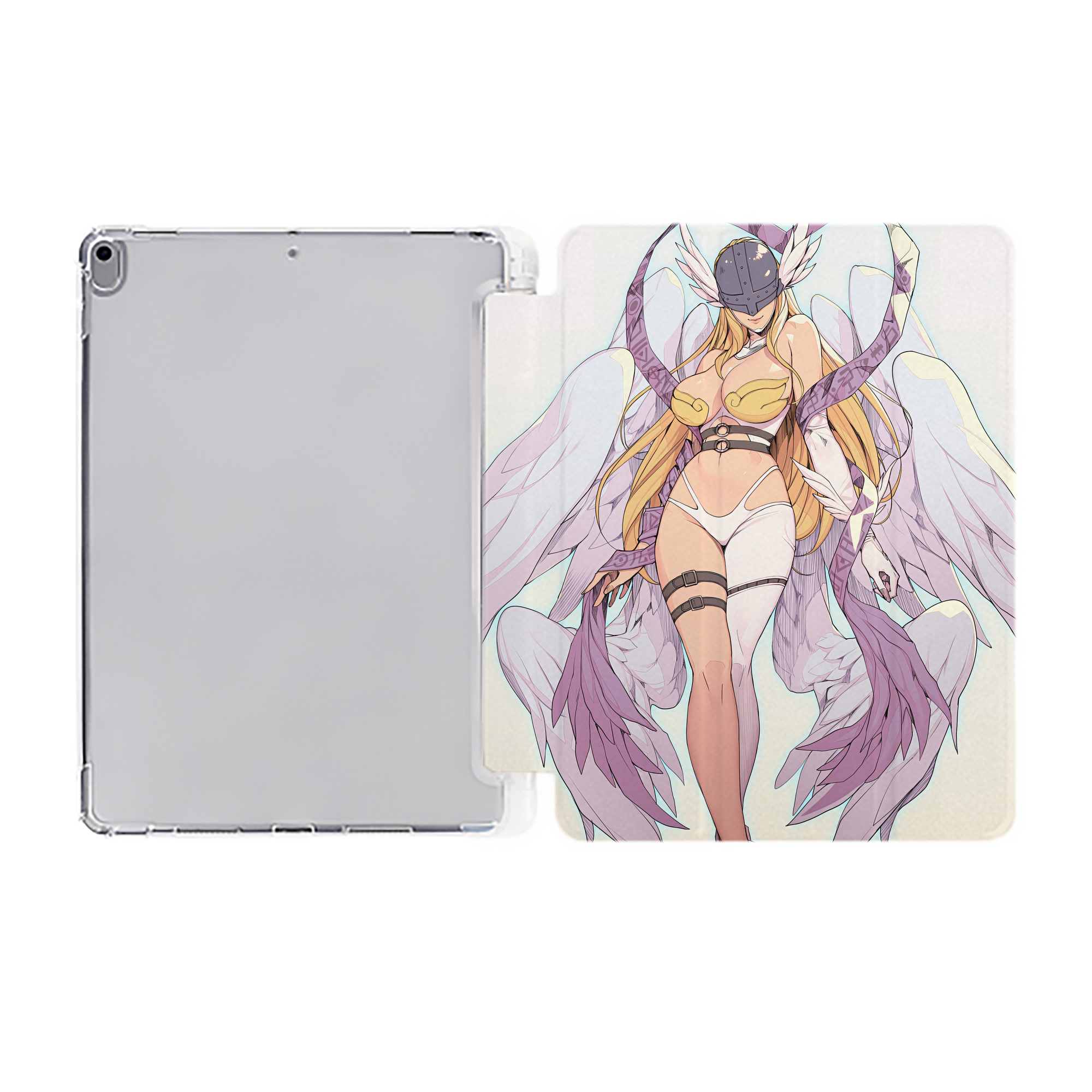 （画像用） Digimon デジタルモンスター/デジモン IPad ケース ペン収納付き 三つ折りスタンド PUレザー×シリコン 対応機種9.5/10.5/10.9インチ